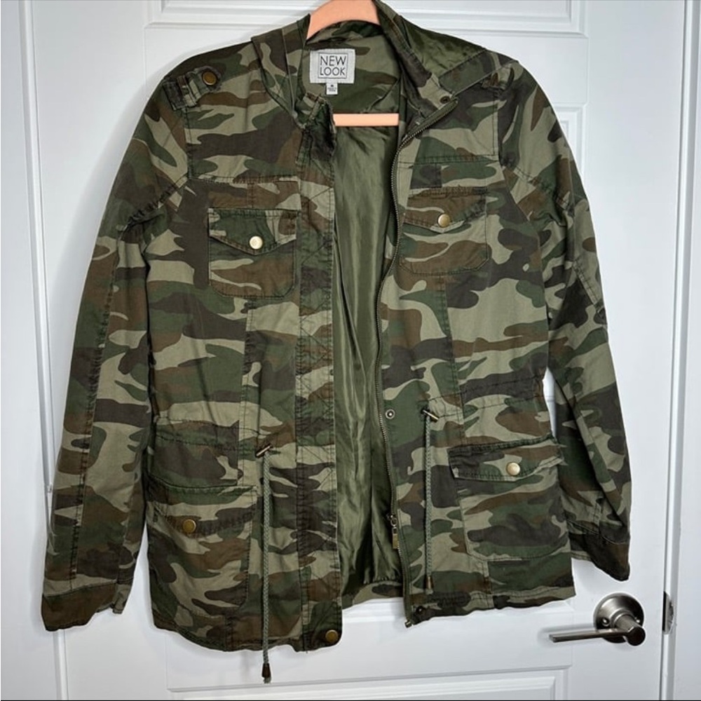 New Look Green Camo Field Jacket